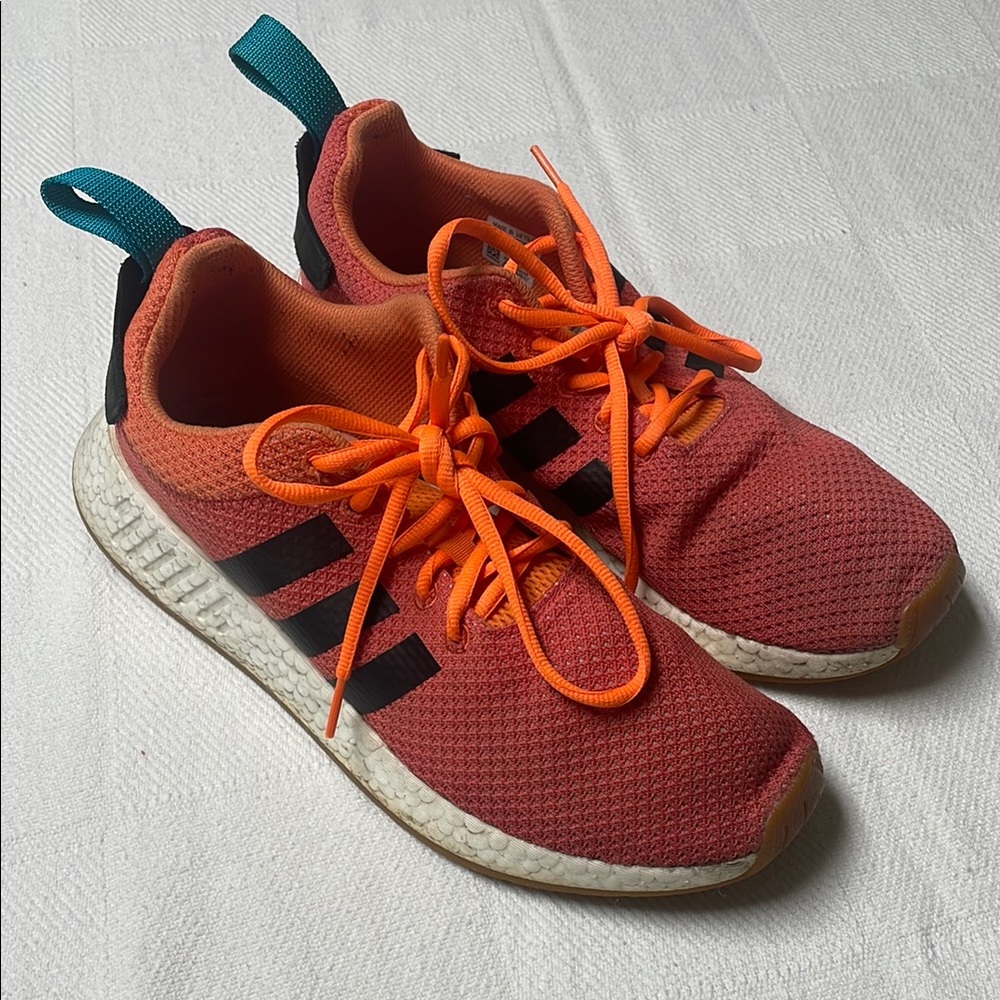 Adidas Boost SHW 675001 - Mens 11 - Orange & Teal - preowned